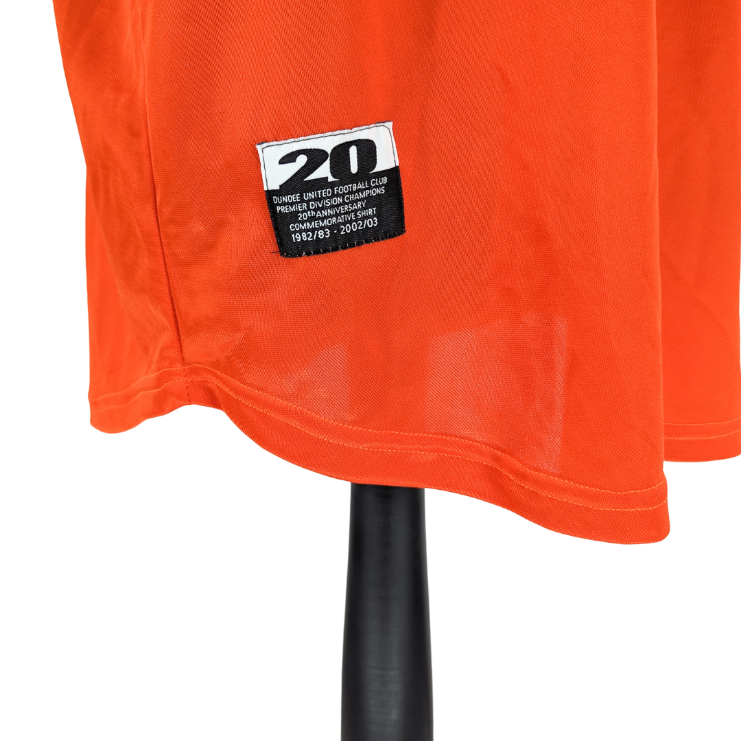 Dundee United '20th anniversary' home football shirt 2002/03