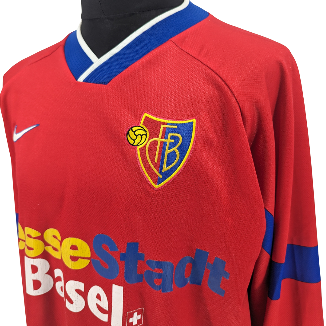 FC Basel home football shirt 1997/98 - (XL)