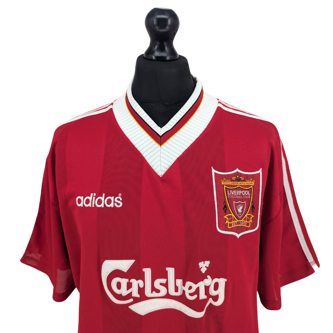 Liverpool home football shirt 1995/96 - (XXL)