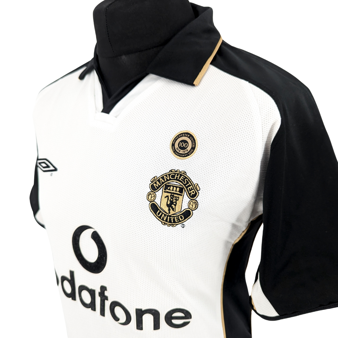 Manchester United centenary away football shirt 2001/02