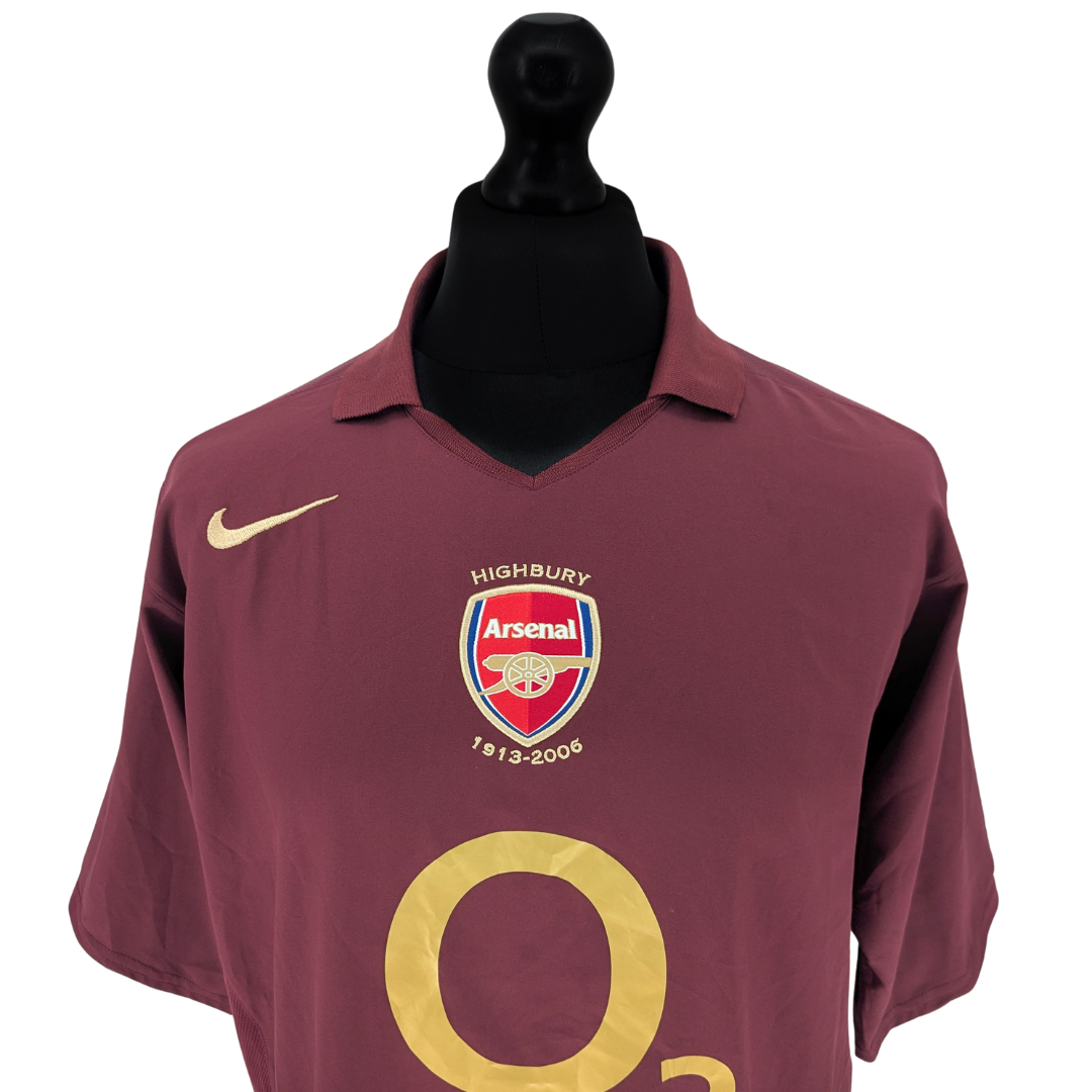 Arsenal home football shirt 2005/06 - (L)