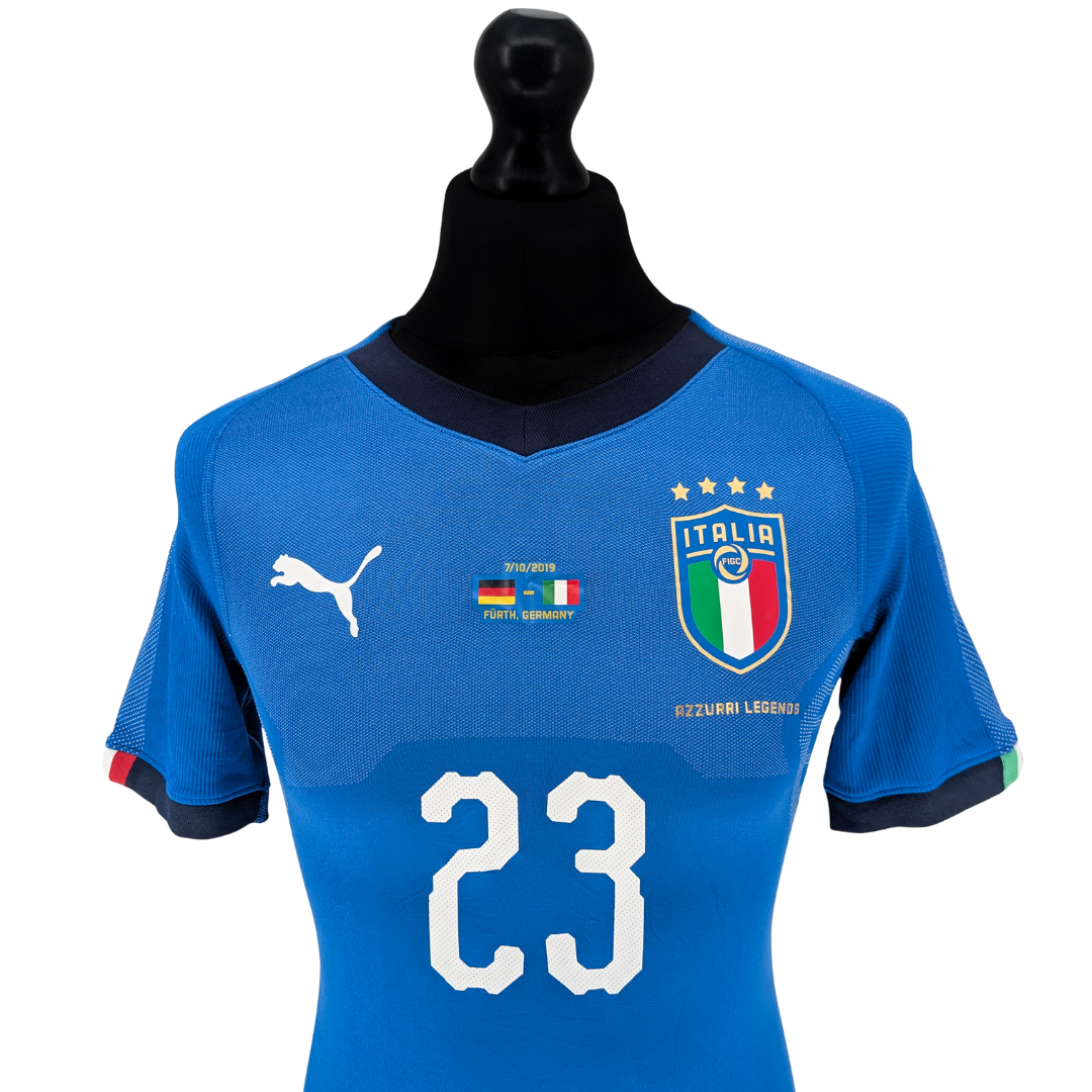Italy Legends 'vs Germany All-Stars' signed home football shirt 2018/19 - (M)