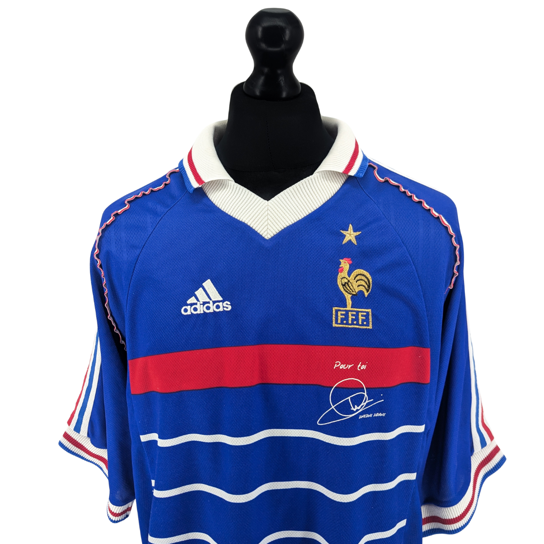 France 'Pour Toi Zinedine Zidane' home football shirt 1998/00 - (XL)