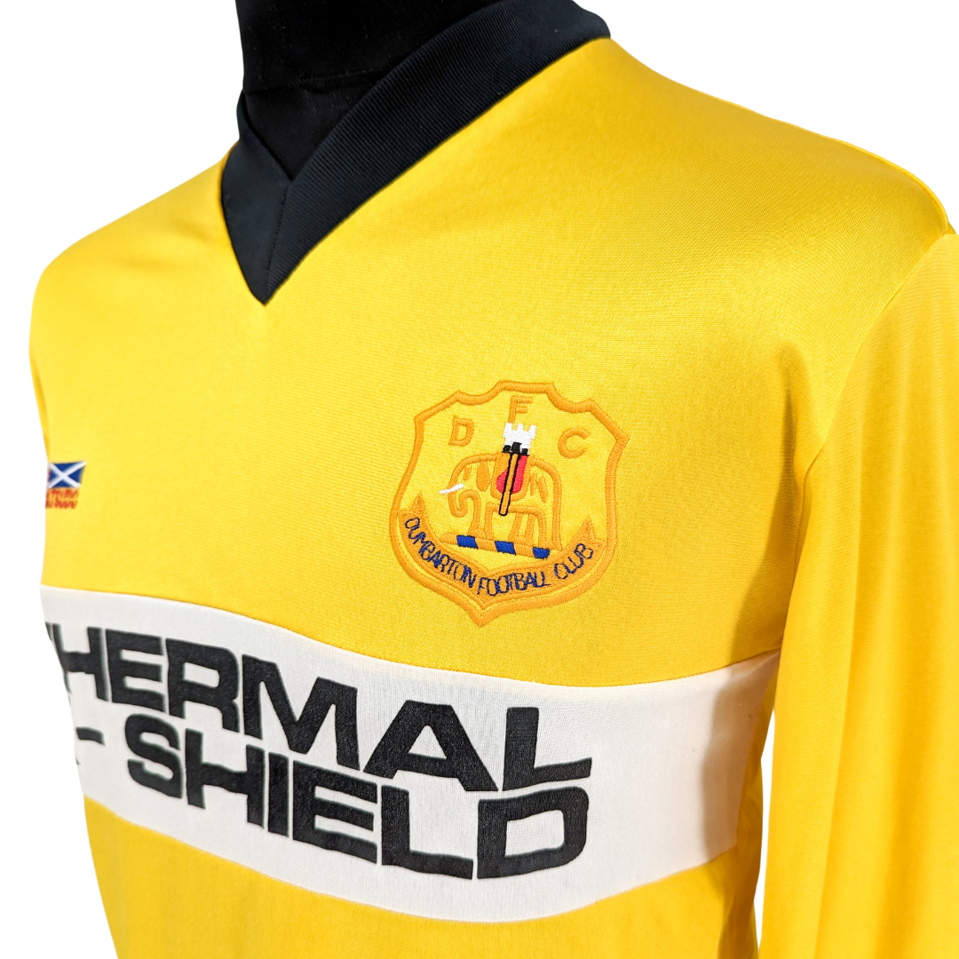 Dumbarton FC home football shirt 1986/87