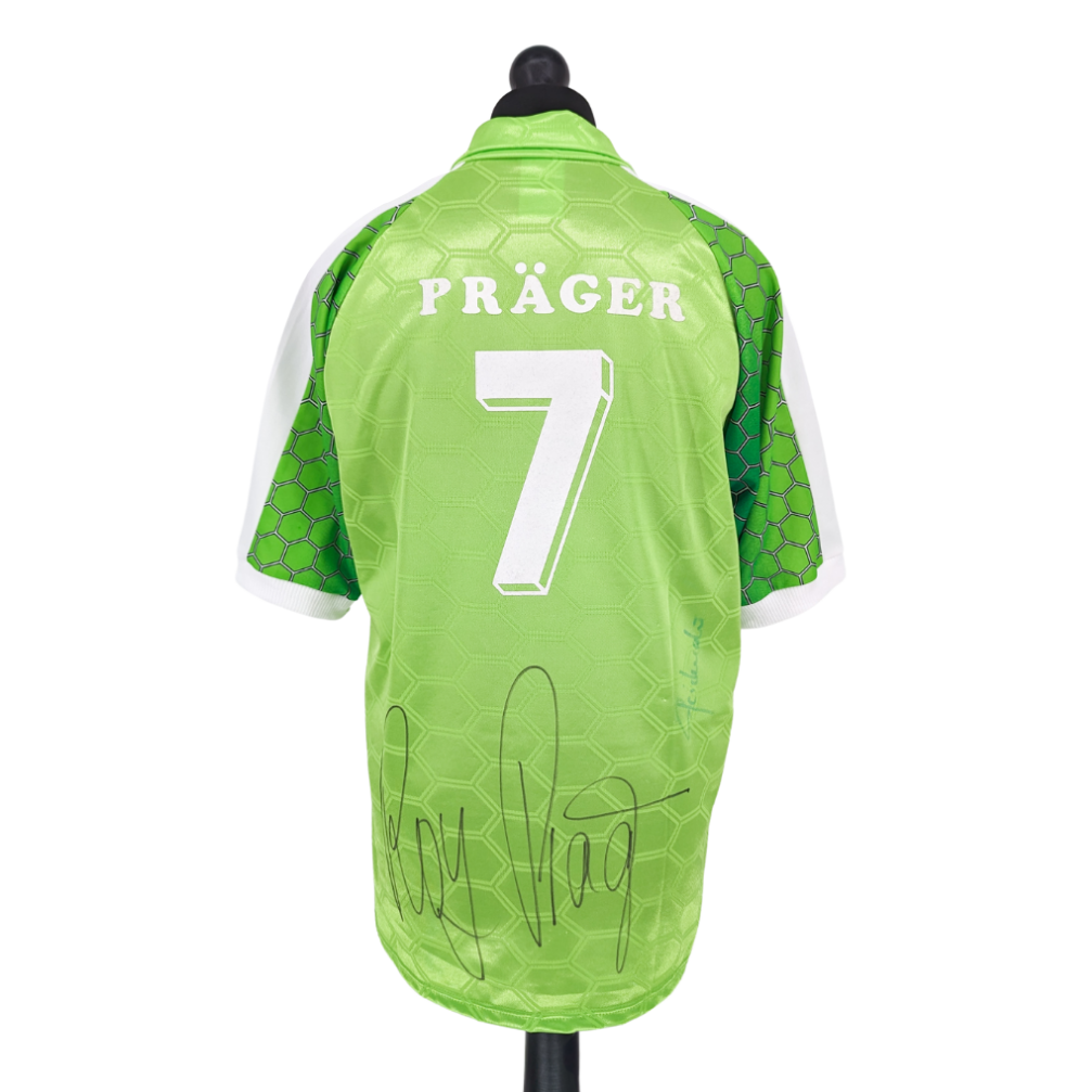 Wolfsburg signed home football shirt 1997/98
