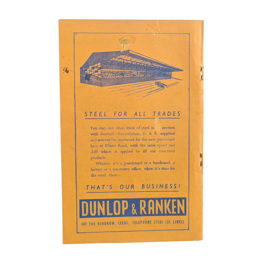 Football League First Division 1957/58 - Leeds United vs Arsenal