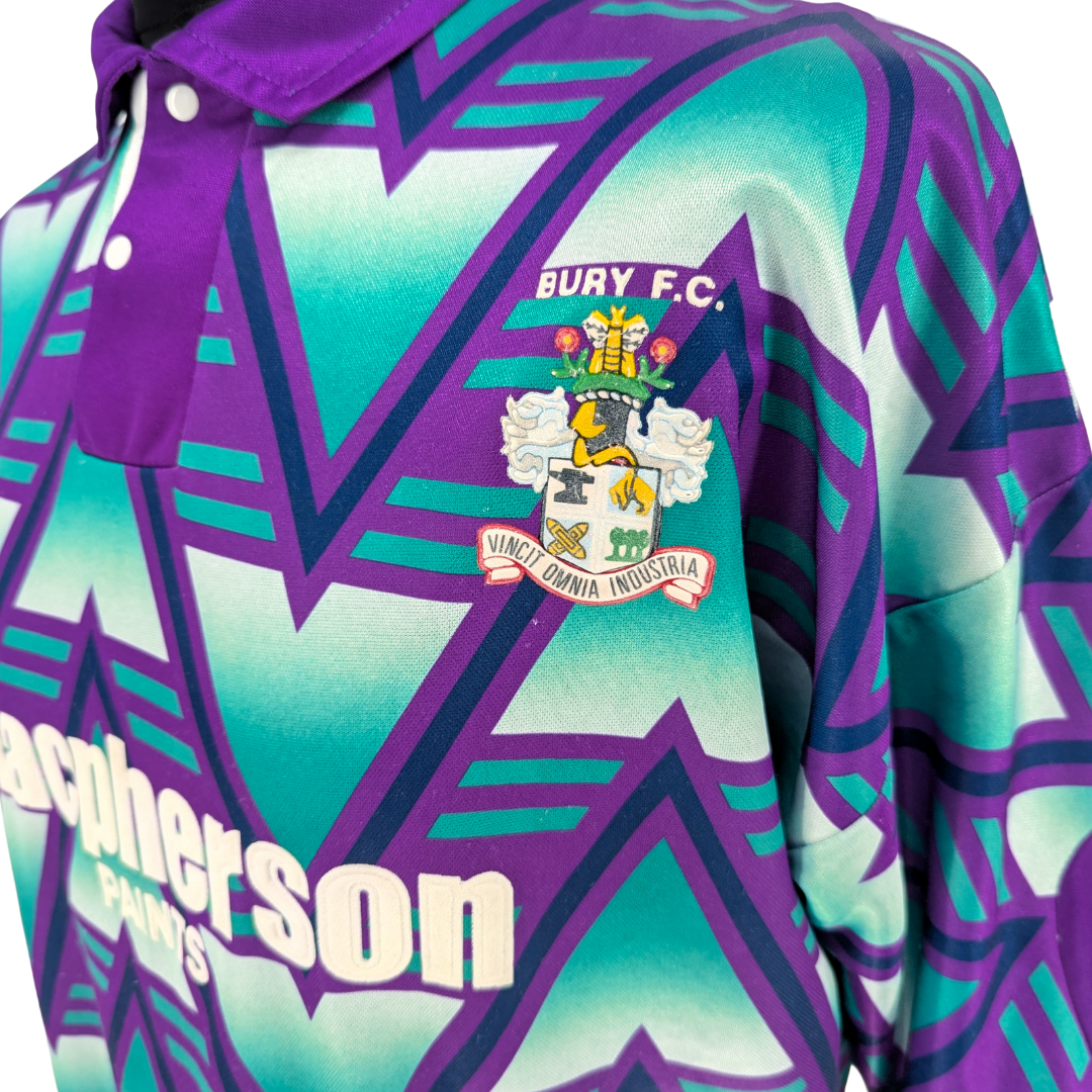 Bury away football shirt 1992/93