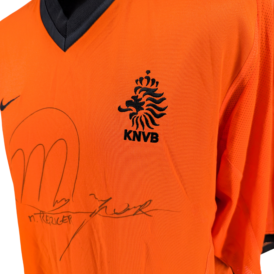 Netherlands signed home football shirt 2000/02 - (XL)