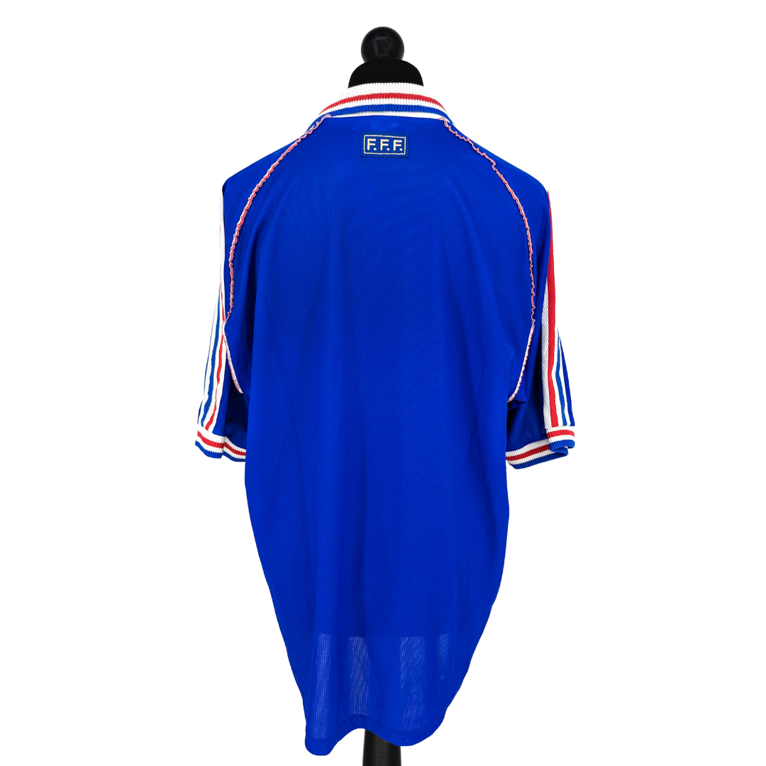 France 'Pour Toi Fabien Barthez' home football shirt 1998/00