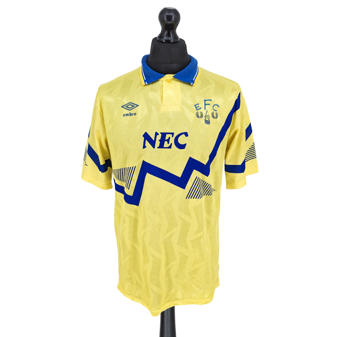 Everton away football shirt 1990/92