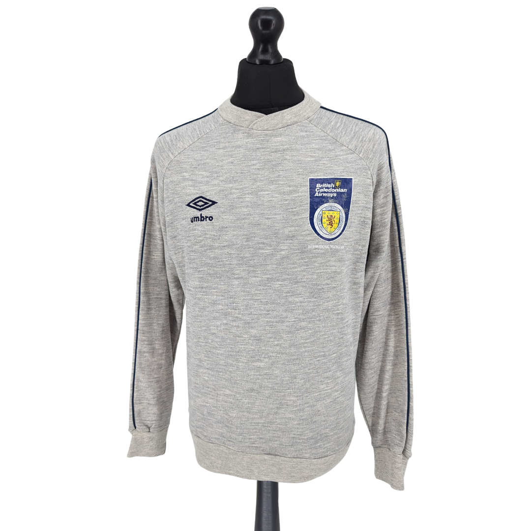 Scotland U18 training football sweatshirt 1982