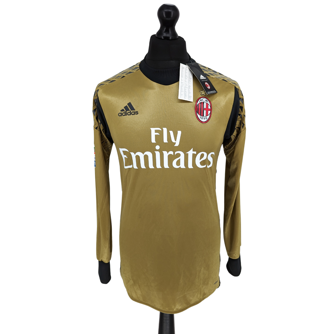 AC Milan signed goalkeeper football shirt 2016/17