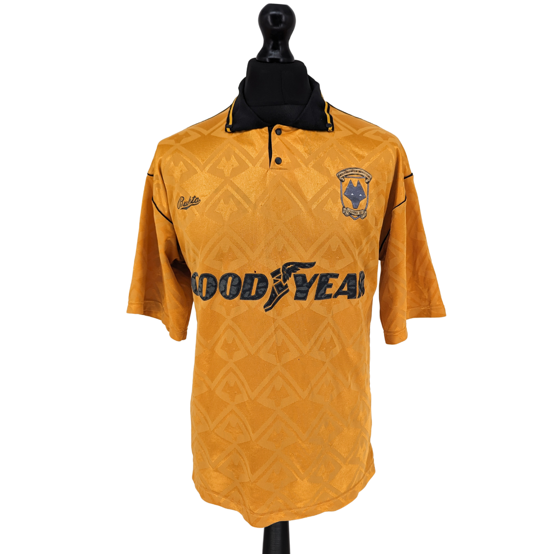 Wolverhampton Wanderers home football shirt 1990/92