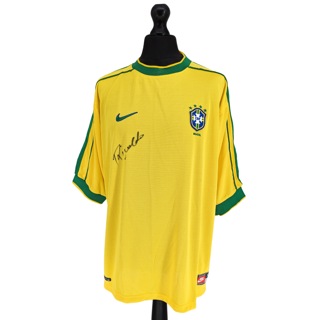 Brazil signed home football shirt 1998/00