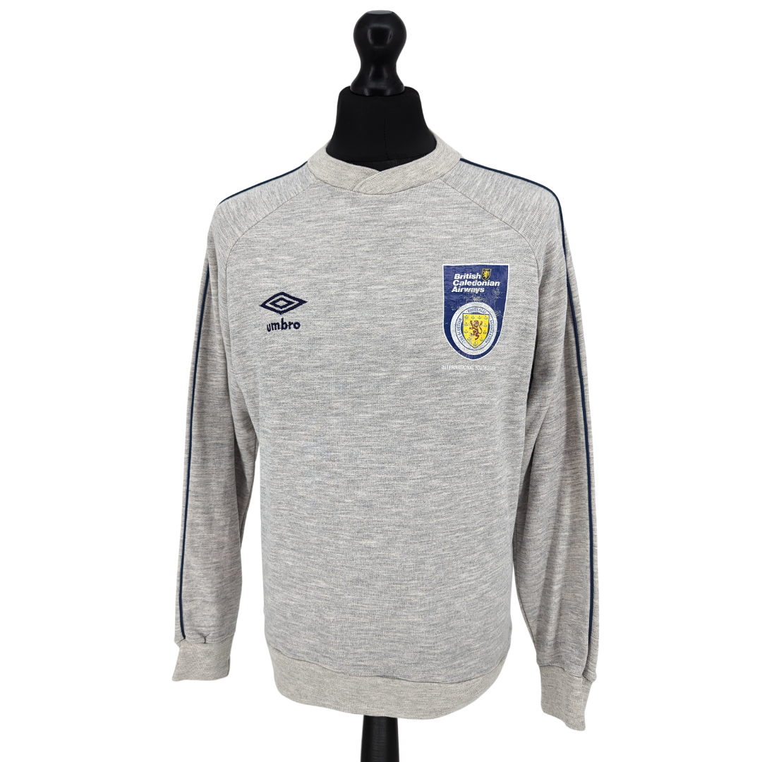 Scotland U18 training football sweatshirt 1982