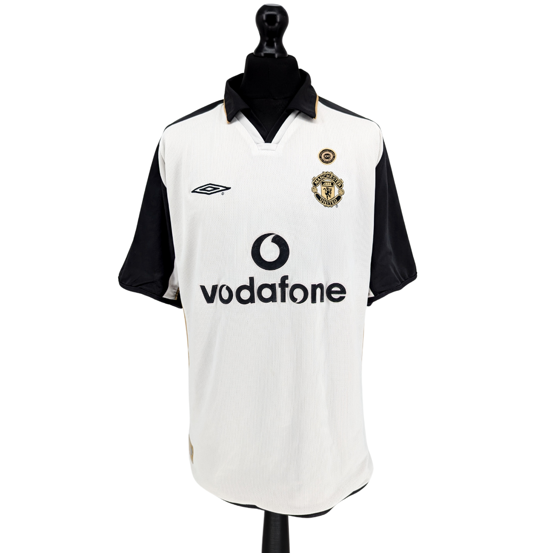 Manchester United centenary away football shirt 2001/02