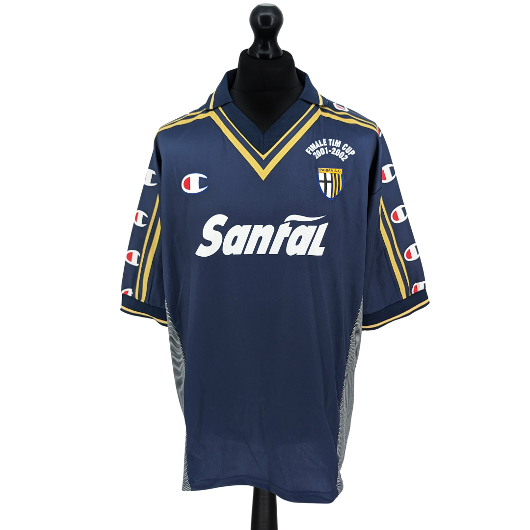 Parma signed 'Finale TIM Cup' away football shirt 2001/02