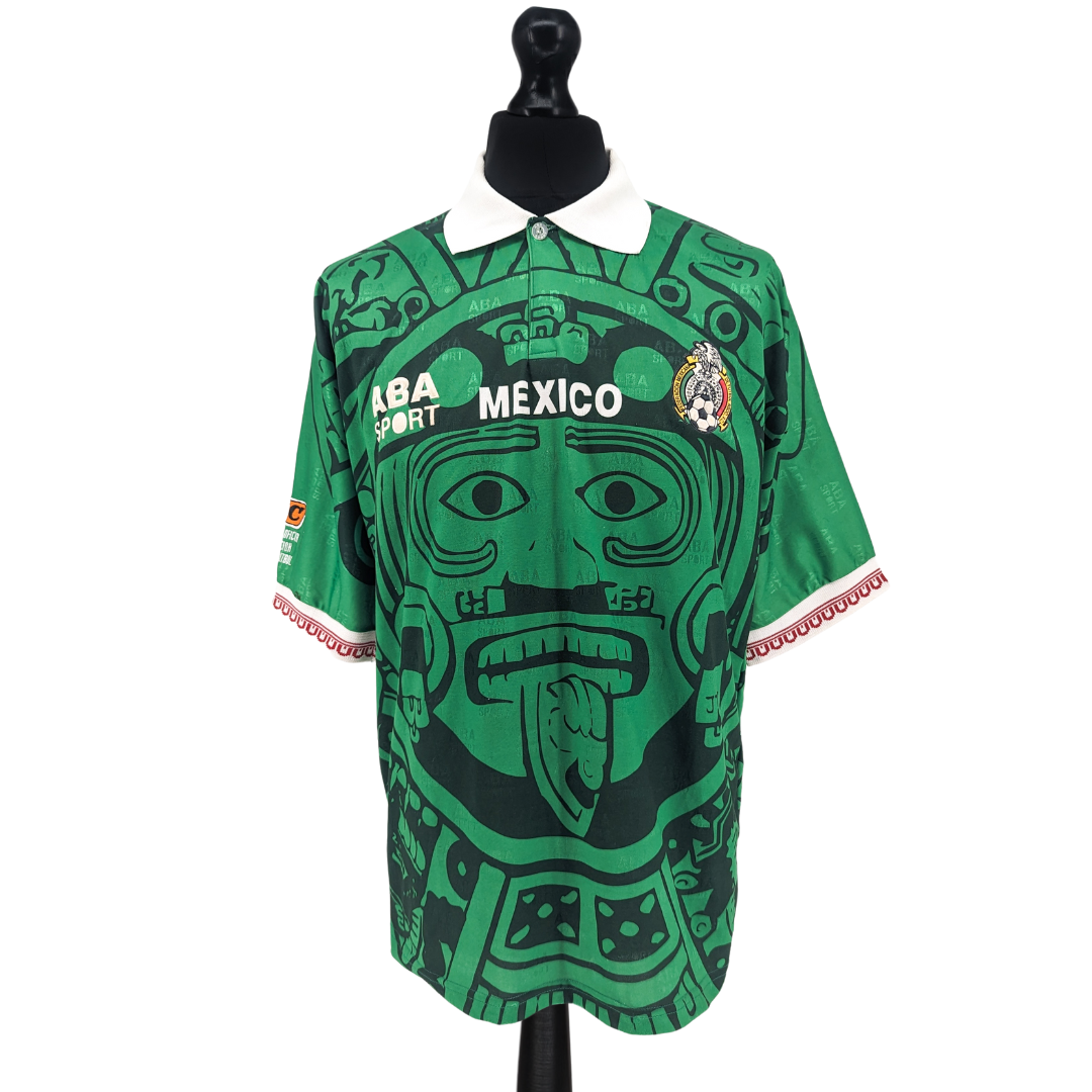 Mexico signed home football shirt 1996/98