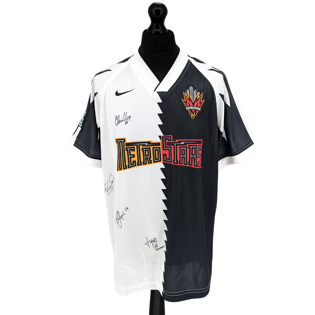 New York Metrostars signed alternate football shirt 1996/97