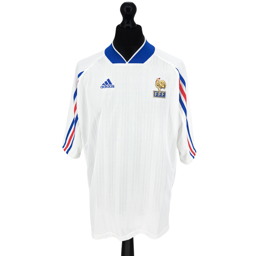 France U18 away football shirt 1998/99
