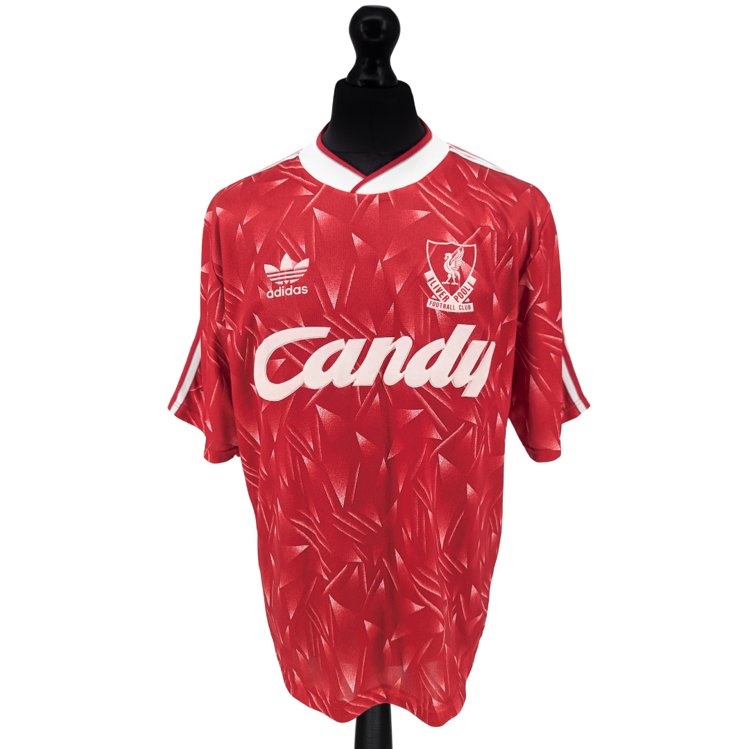 Liverpool home football shirt 1989/91 - (L)
