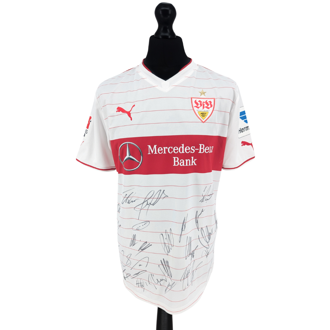 Stuttgart signed home football shirt 2013/14 - (L)