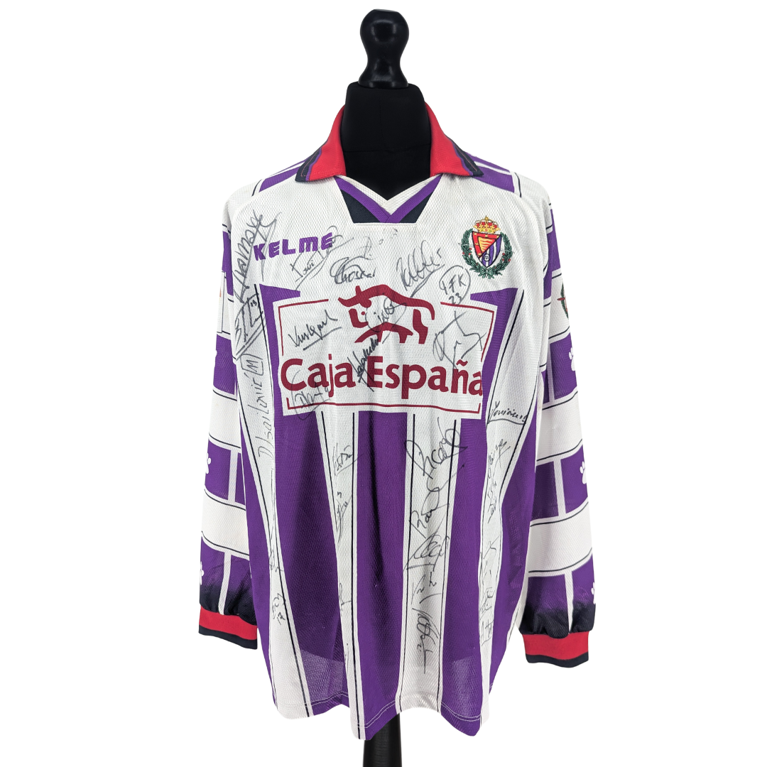 Real Valladolid signed home football shirt 1997/99 - (XL)