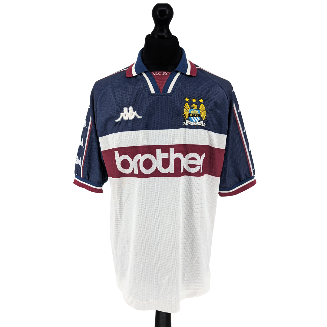 Manchester City away football shirt 1997/99 - (L)