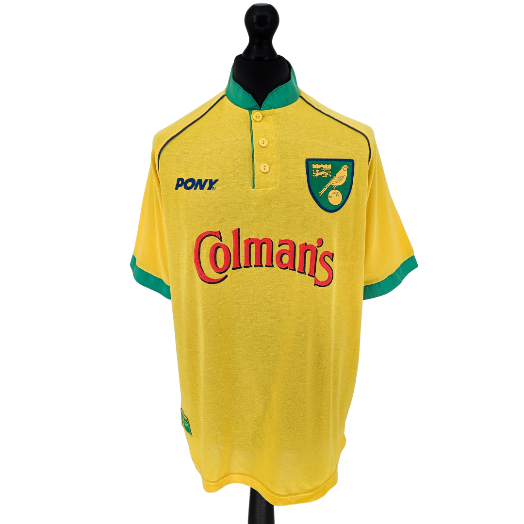 Norwich City home football shirt 1996/97 - (L)