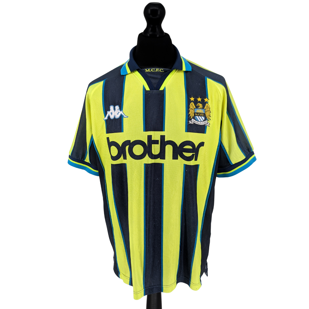 Manchester City away football shirt 1998/99 - (XL)