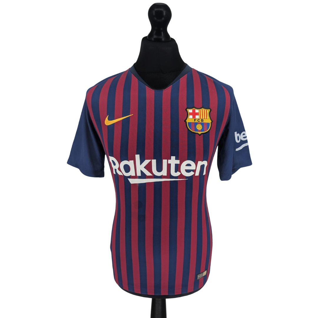 Barcelona signed home football shirt 2018/19 - (S)