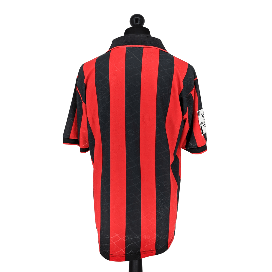 AC Milan european home football shirt 1994/95 - TSPN CalcioAC Milan european home football shirt 1994/95TSPN Calcio