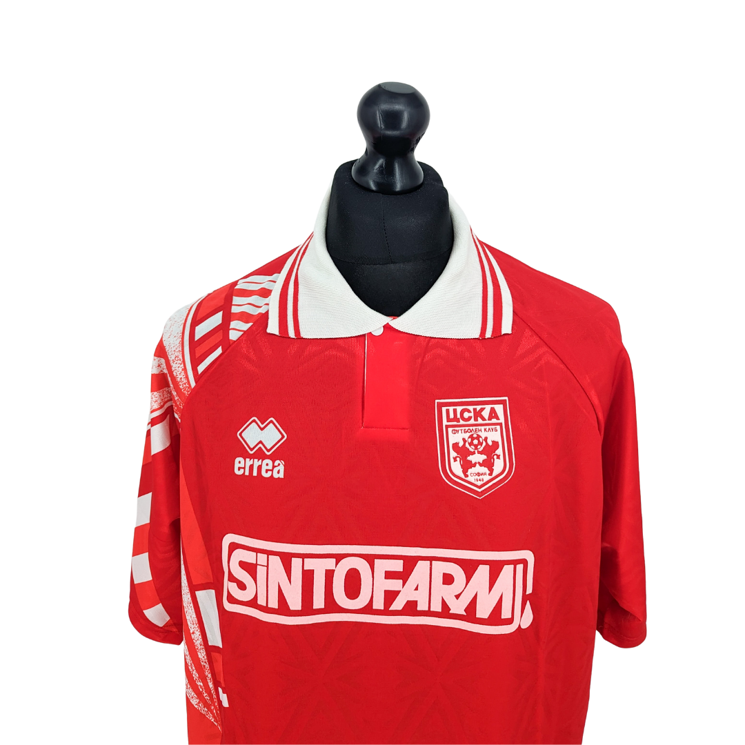 CSKA Sofia home football shirt 1992/93