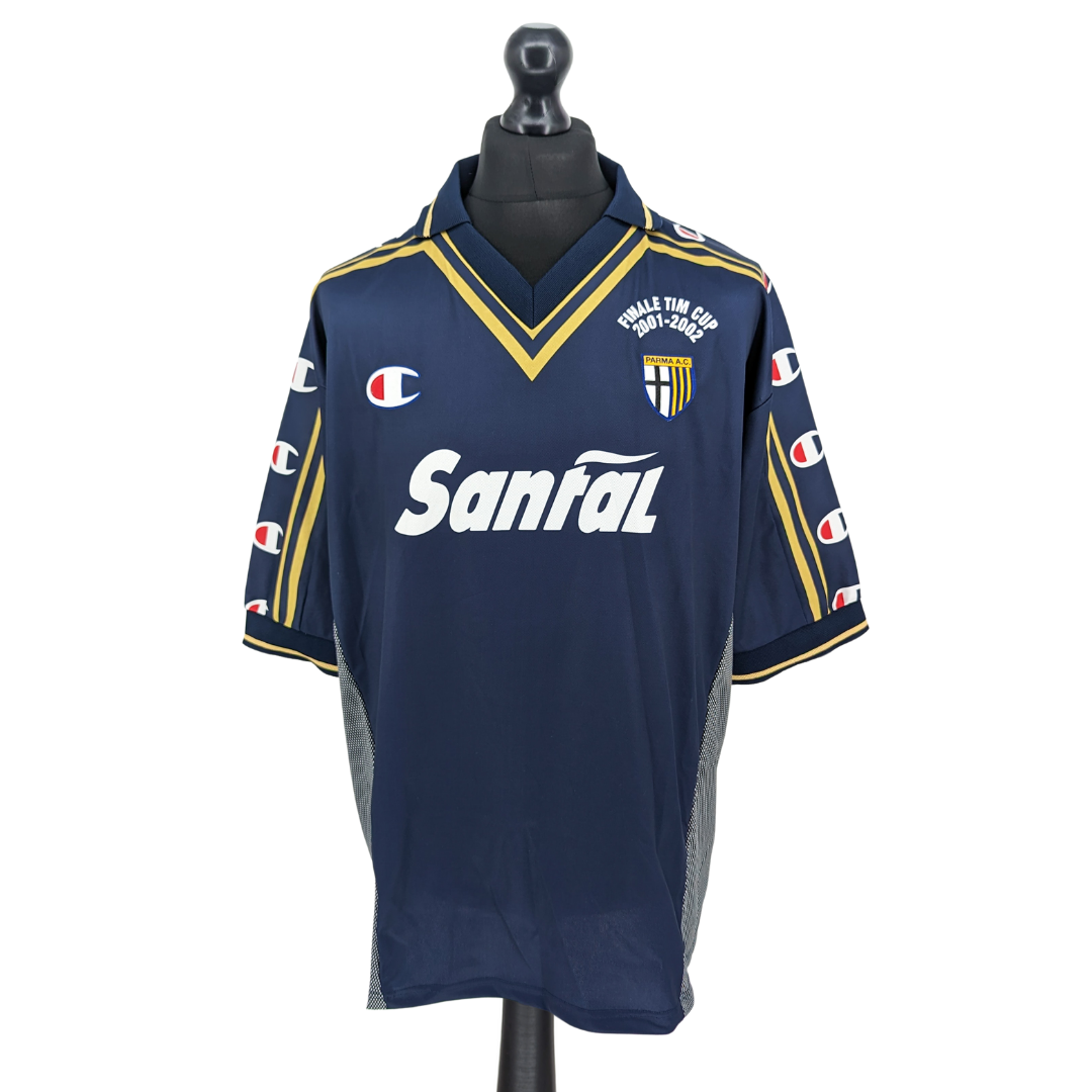 Parma signed 'Finale TIM Cup' away football shirt 2001/02