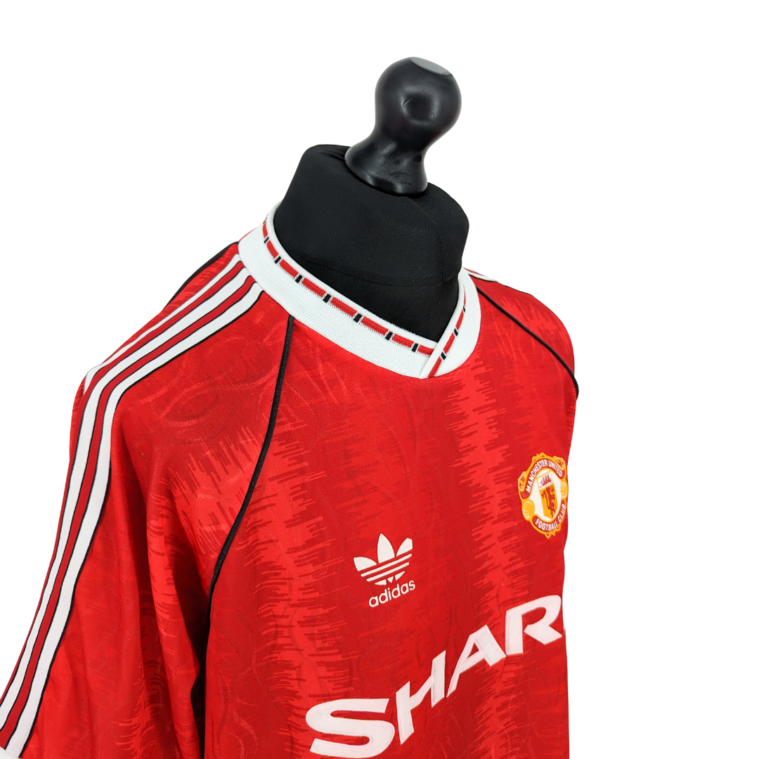 Manchester United home football shirt 1990/92