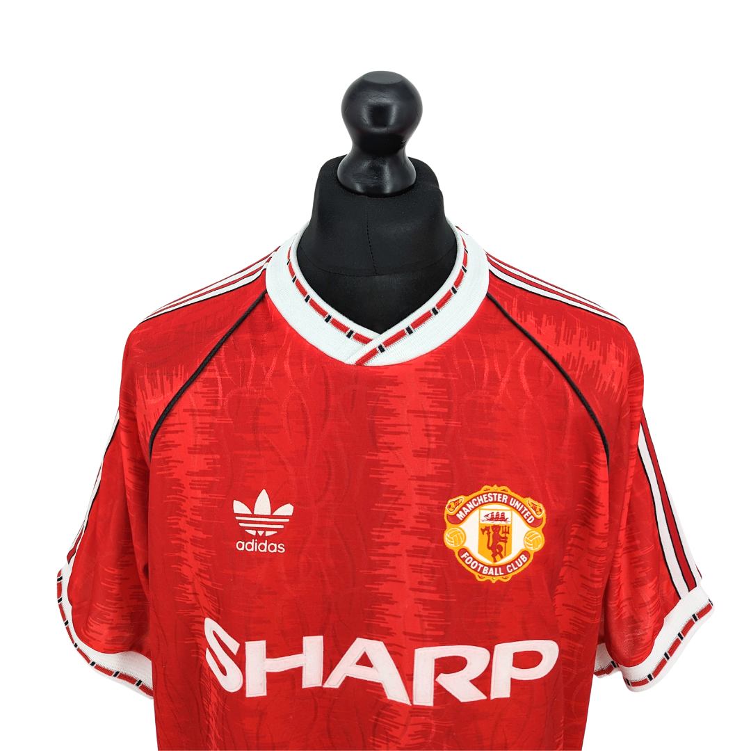 Manchester United home football shirt 1990/92