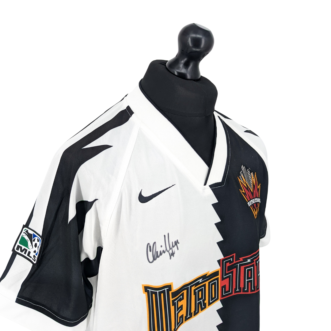 New York Metrostars signed alternate football shirt 1996/97