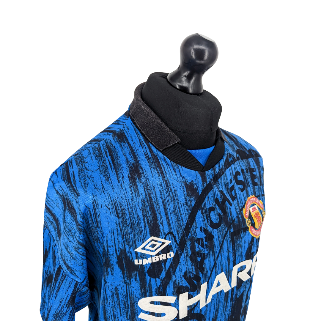 Manchester United away football shirt 1992/93