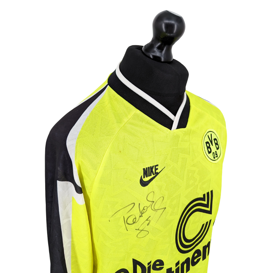 Borussia Dortmund signed home football shirt 1995/96