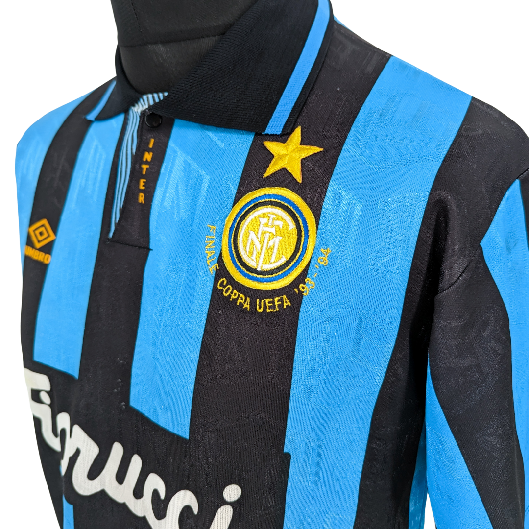 Inter Milan 'Finale Coppa UEFA' home football shirt 1992/94