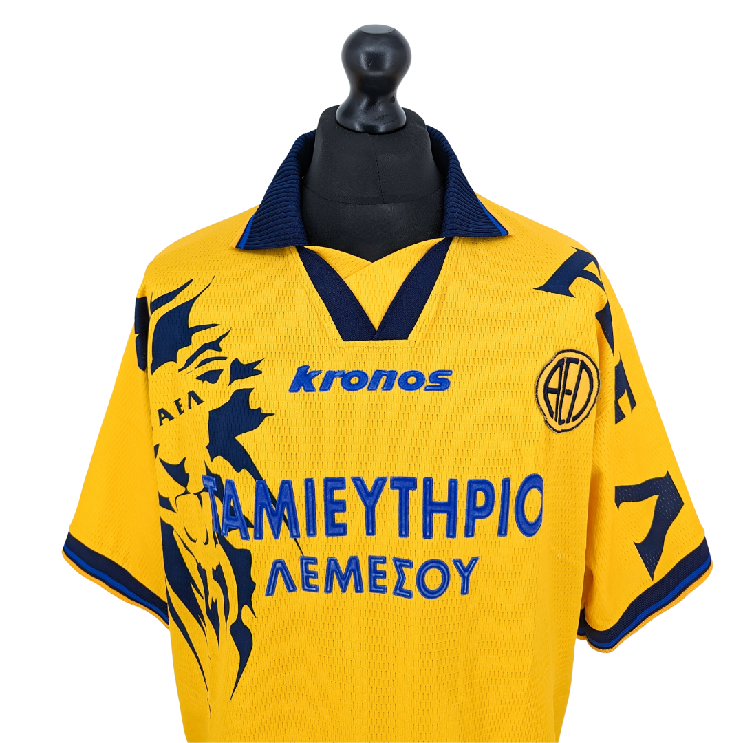 AEL Limassol home football shirt 1999/00