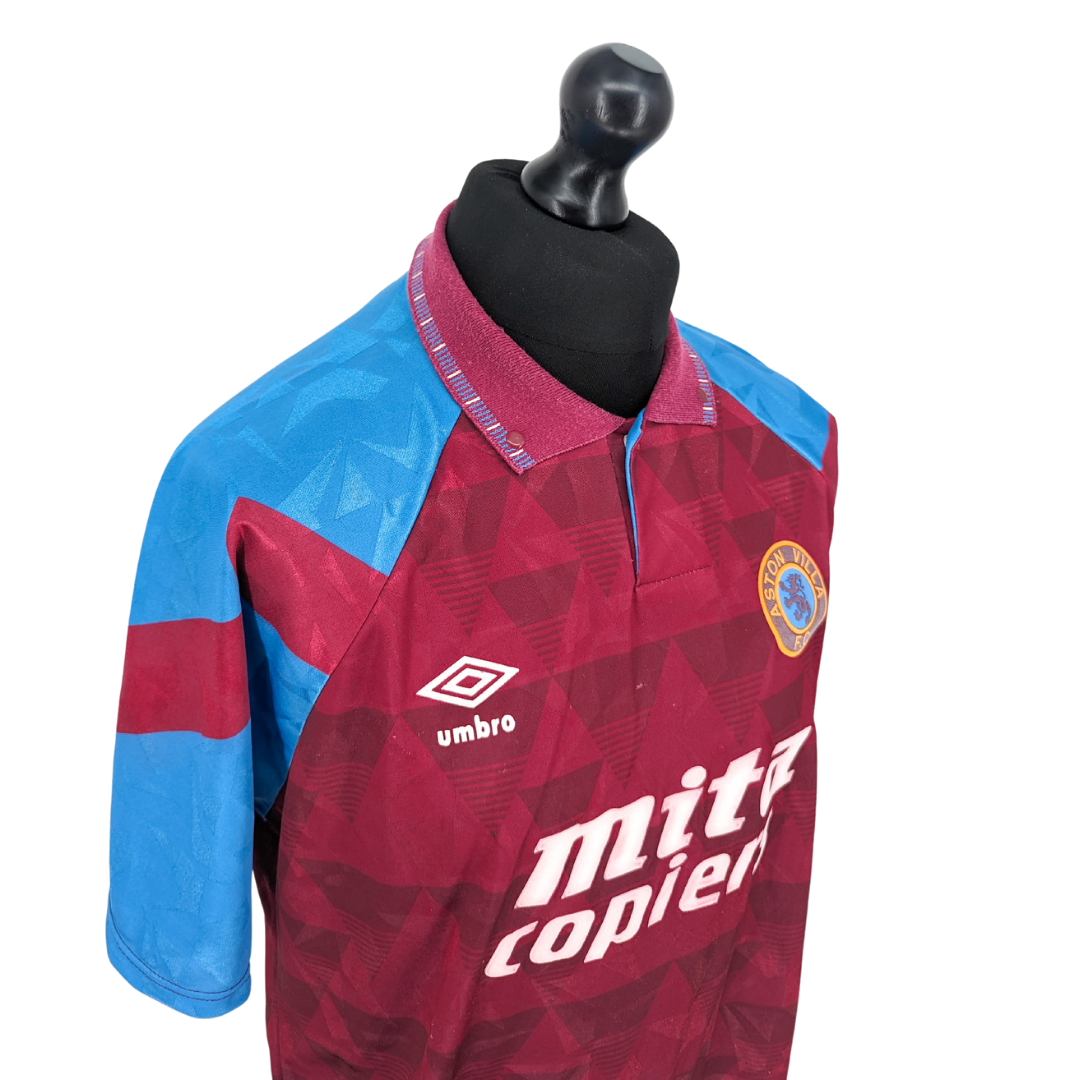 Aston Villa home football shirt 1990/92