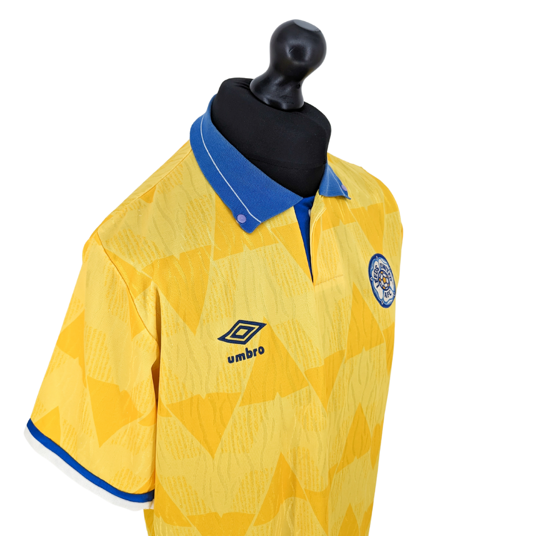 Leeds United away football shirt 1989/91