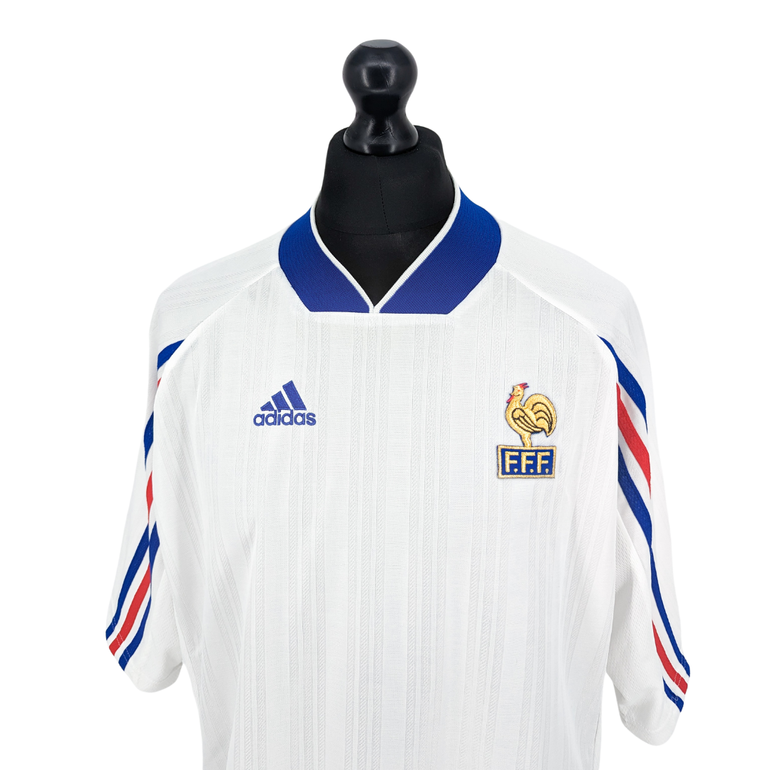 France U18 away football shirt 1998/99