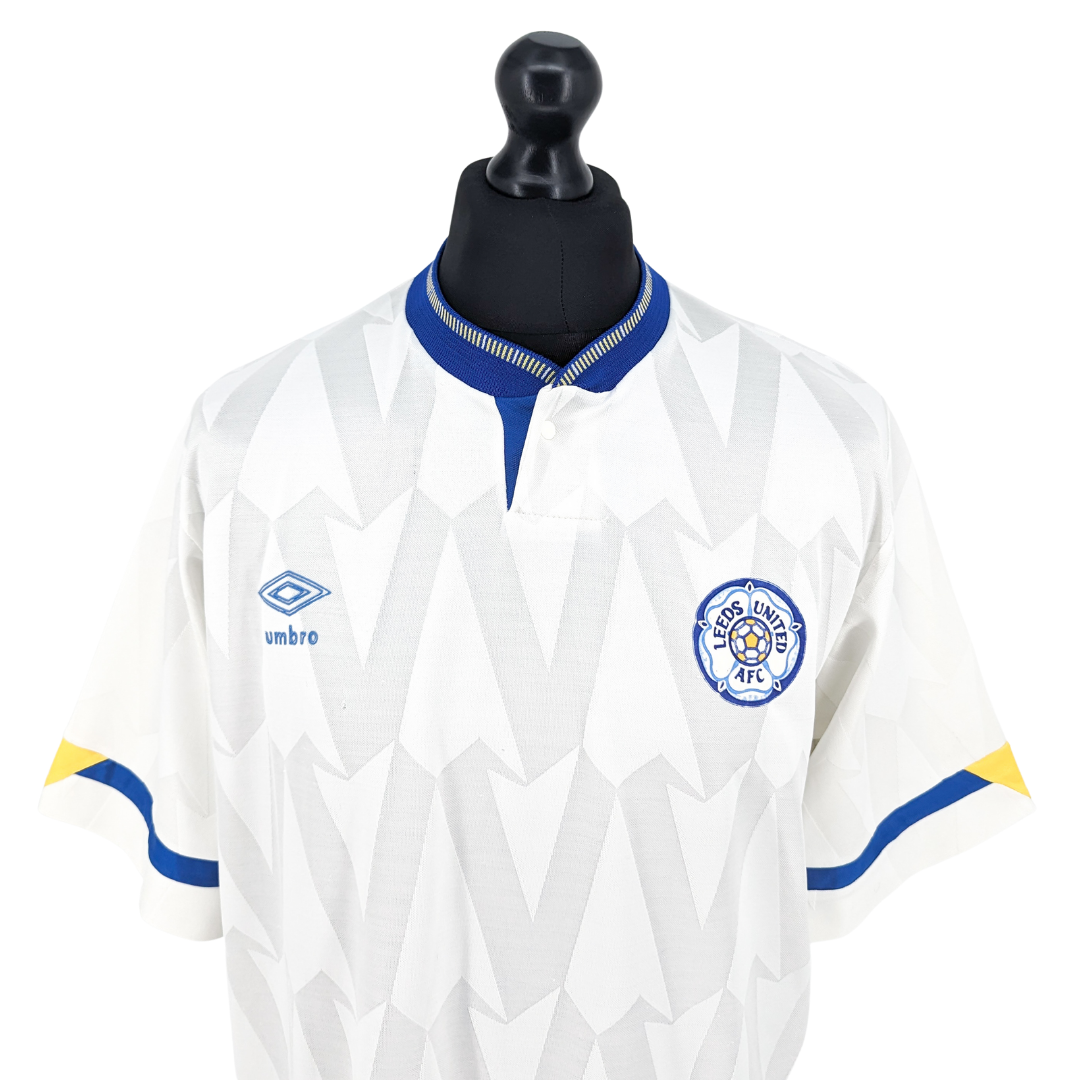 Leeds United home football shirt 1990/92