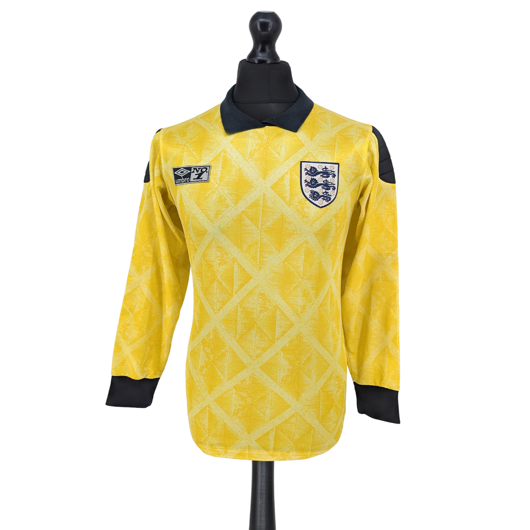 England goalkeeper football shirt 1990/91