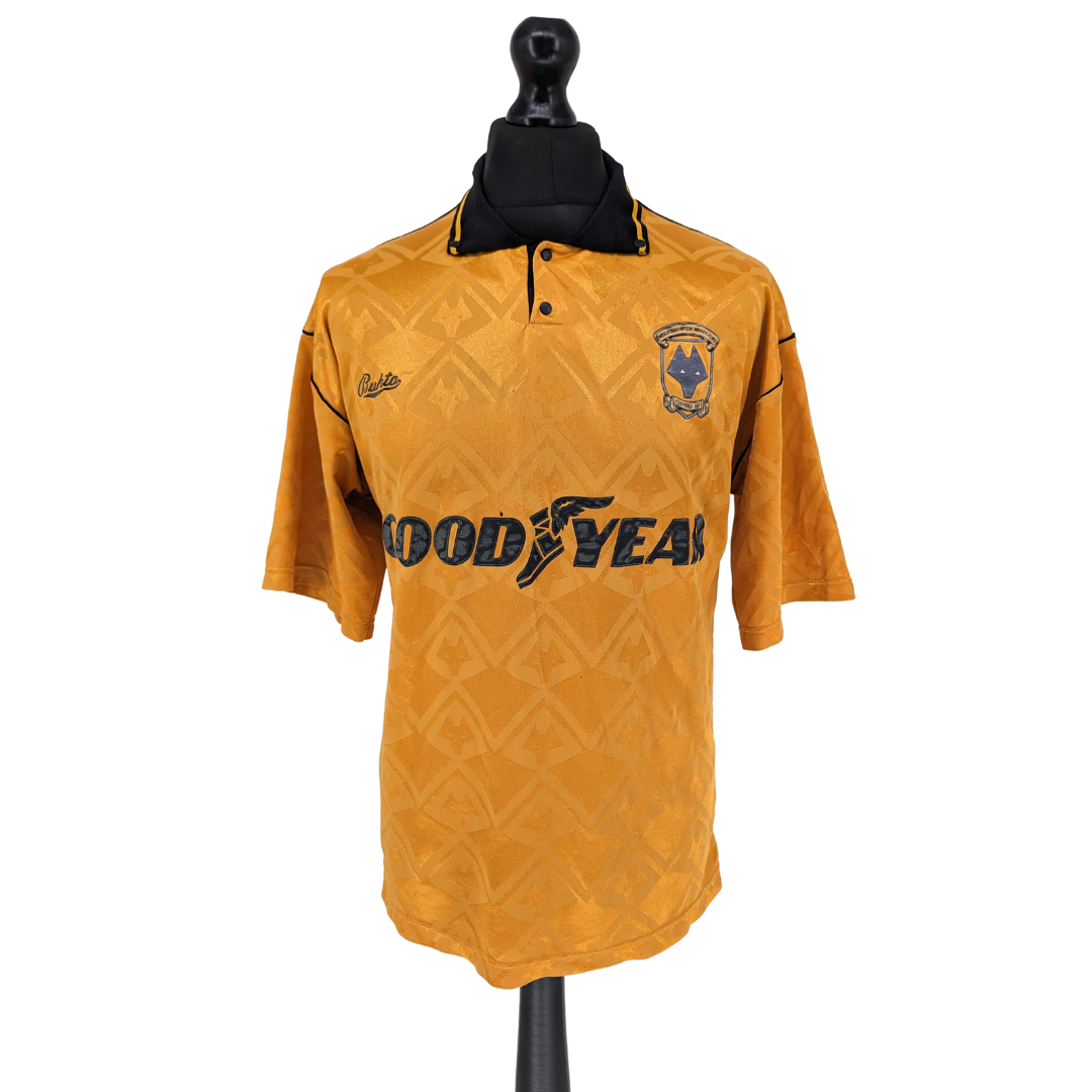 Wolverhampton Wanderers home football shirt 1990/92