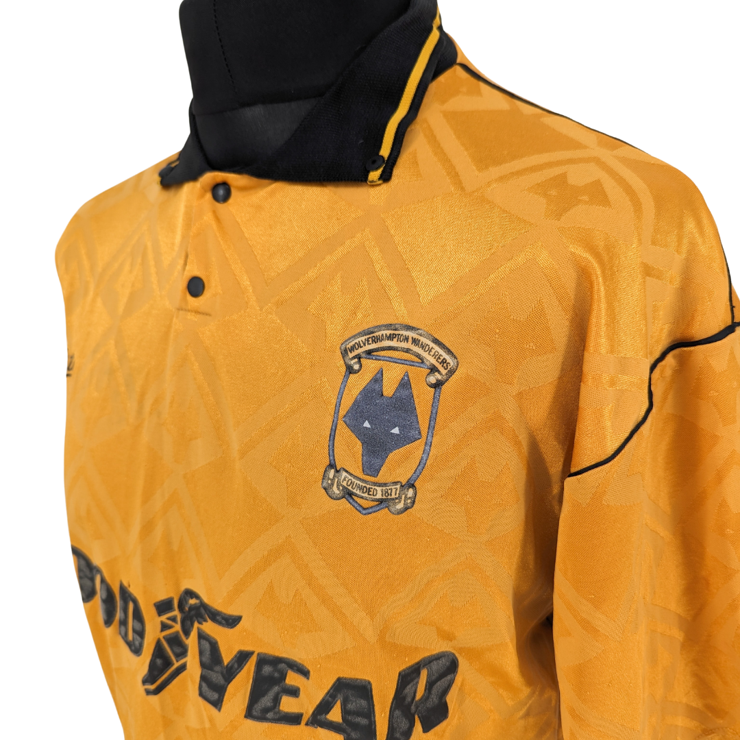 Wolverhampton Wanderers home football shirt 1990/92