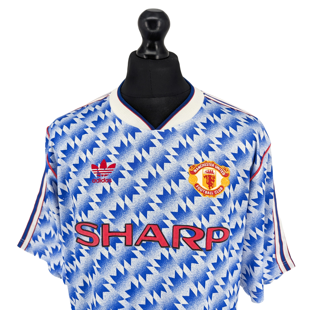 Manchester United away football shirt 1990/92