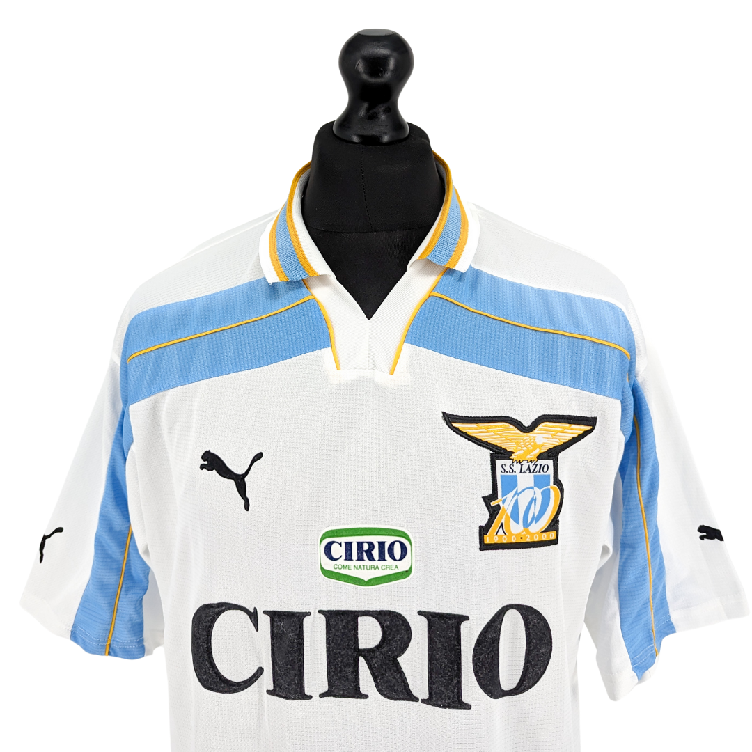 Lazio centenary home football shirt 1999/00